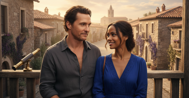Matthew McConaughey and Zoe Saldaña Team Up for Daniel Roher’s Sun-Soaked Netflix Romantic Caper Positano