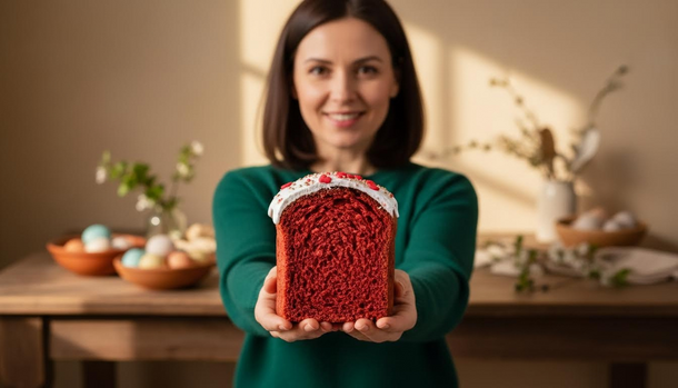 Red Velvet Kulich With Farmer’s Cheese and White Chocolate Will Steal the Show This Easter—and It’s Easier Than You Think