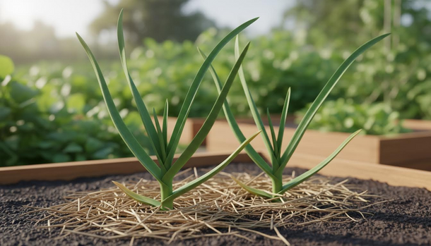 Stop Garlic From Yellowing This Spring With the Two-Spoon Bucket Trick