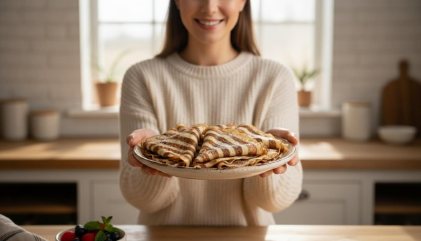 These Cafe-Style Striped Pancakes Look Gourmet but Take Almost No Effort