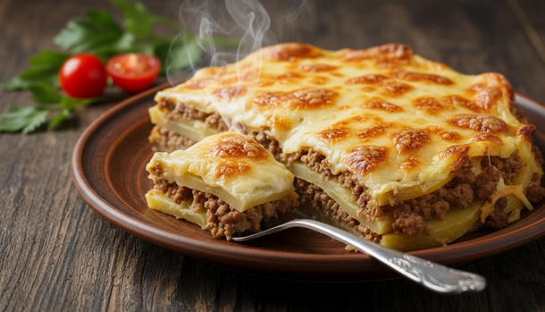 Set-It-and-Forget-It French-Style Casserole: Ground Meat and Potatoes Under a Velvety Cheese Blanket — Effortless and Incredibly Juicy