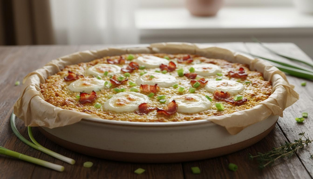 Cheesy Bacon Millet Pie Is the No-Flour, No-Fuss Dinner You Didn’t Know You Needed