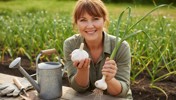 Yellowing Garlic? Try the One-Spoon Water Fix for Lush Greens and Bigger Bulbs