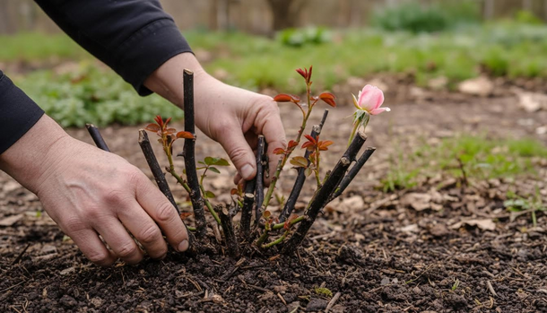 Turn That Blackened Rose Stump Into a Flowering Bush This Spring With One Proven Method