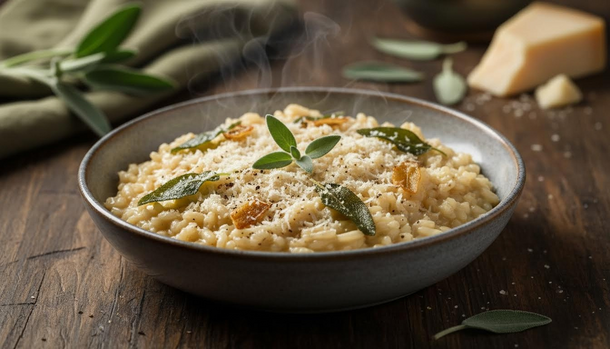 Steal Restaurant-Level Creaminess with This Sage and Parmesan Risotto