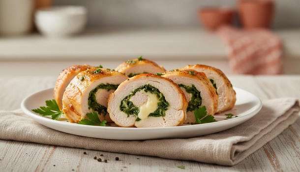 Turn Any Weeknight Into a Celebration with 20-Minute Cheesy Herb Chicken Roll-Ups