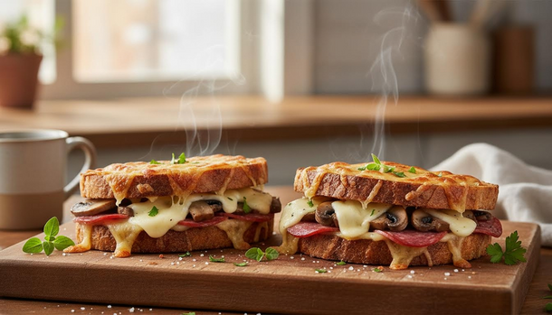 Cheesy Mushroom and Salami Melts That Bring the Smoke — Your New Favorite Easy Breakfast