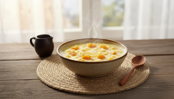 Ditch the Omelet: Creamy Sunrise Pumpkin Rice Porridge You’ll Crave Every Morning