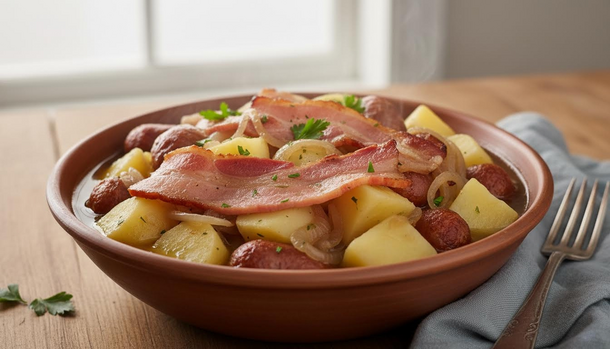 One Pot, Big Flavor: The Bacon, Sausage and Potato Coddle Your Family Will Devour