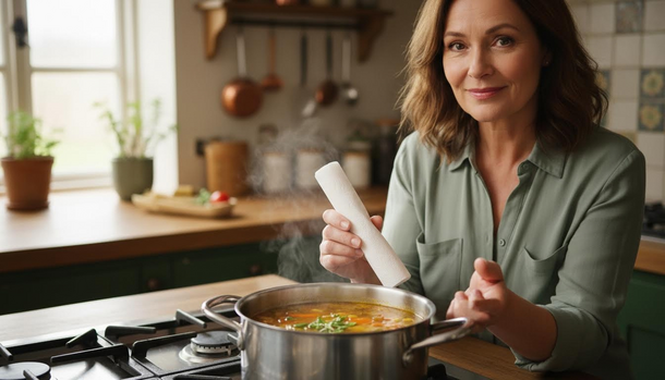 Why I Slip a Paper Towel Into the Soup Pot—And Why Every Home Cook Should Try It