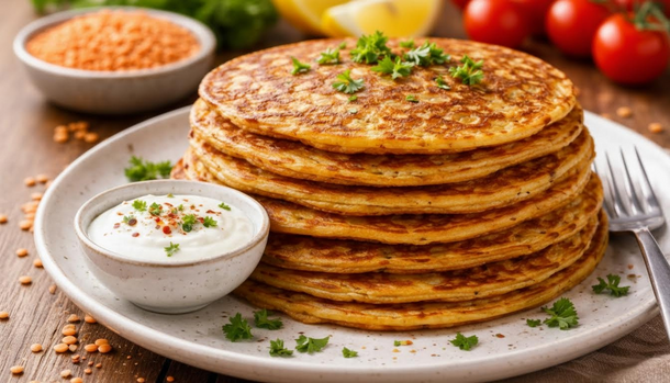 Breakfast, Reinvented: Protein-Packed Lentil Pancakes With Big Flavor—No Flour Needed