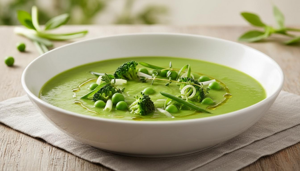 This Bright, Fat-Free Spring Pea Soup Feels Like a Detox in Every Bowl