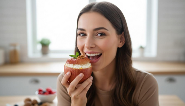 The Melt-in-Your-Mouth Dessert That Won’t Add Pounds: Baked Apples Stuffed with Cottage Cheese