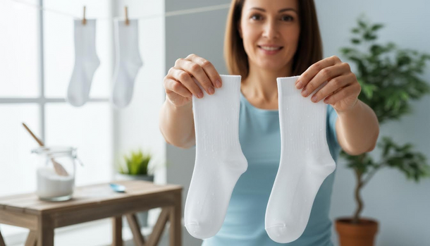 This One-Spoon Laundry Hack Restores Socks to Dazzling White — No Bleach, No Boiling