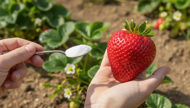 This One-Teaspoon Pre-Bloom Trick Grows Giant, Juicy Strawberries