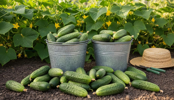 Grow Bucketfuls of Cucumbers With Milk-Soaked Seeds and a Smart Lower-Node Pruning Hack