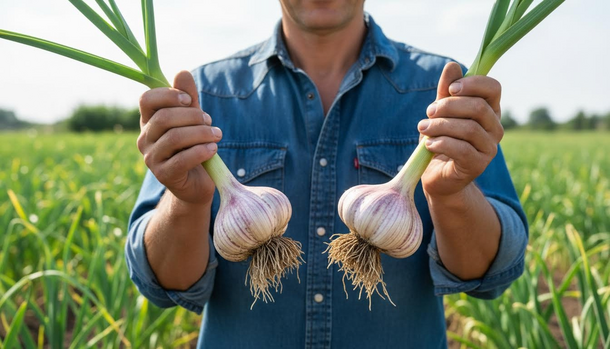 The Fertilizer That Supercharges Garlic: Lush, Towering Greens and Fist-Sized Bulbs