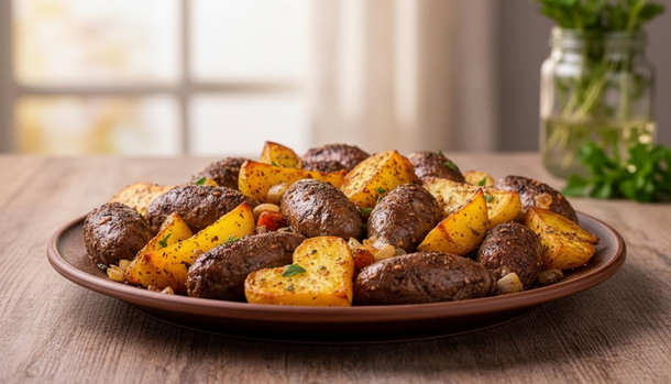 The One-Pan Dinner You’ll Make on Repeat: Juicy Oven-Baked Potatoes with Chicken Hearts