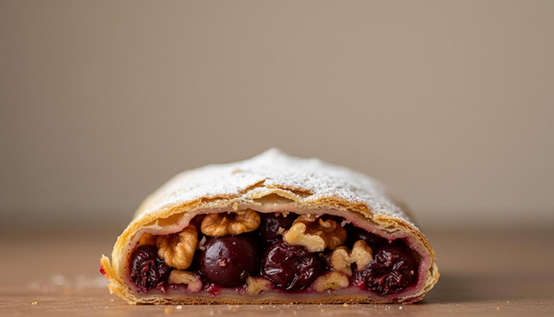 Lavash Cherry-Nut Strudel Delivers Juicy, Shatter-Crisp Bliss—No Dough Needed
