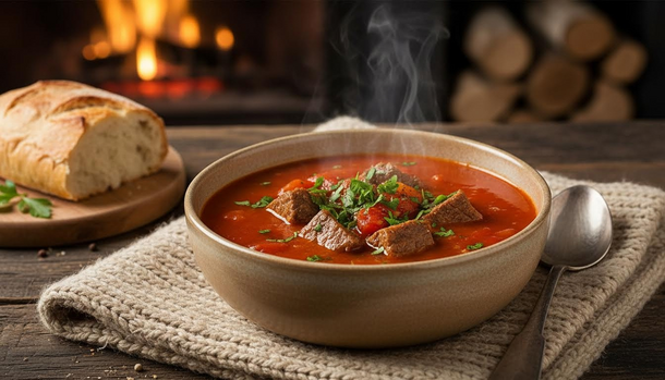 The Tomato-Beef Soup You’ll Crave All Winter
