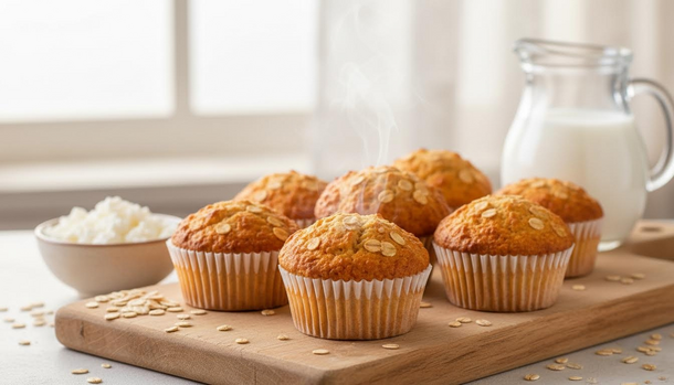 Your New Morning Obsession: Protein-Packed Cottage Cheese Oat Muffins