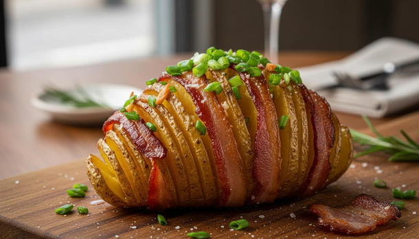 Crispy Bacon Hasselback Potatoes Deliver a Restaurant-Worthy Dinner in 40 Minutes