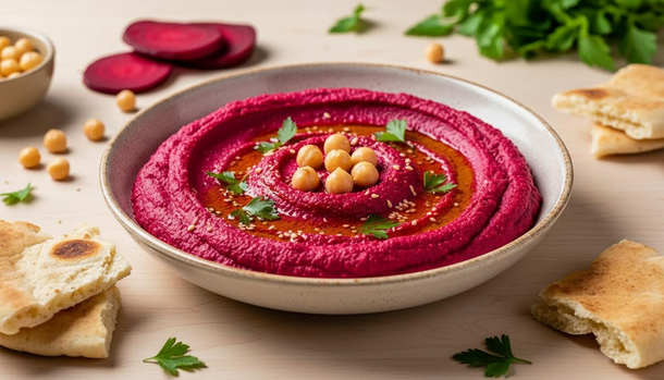 This Vibrant Beet Hummus Will Steal the Show and Supercharge Your Healthy Menu