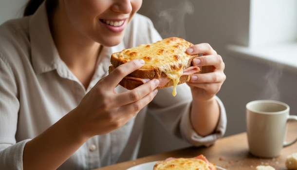 These Crispy Ham-and-Cheese Breakfast Melts Practically Cook Themselves