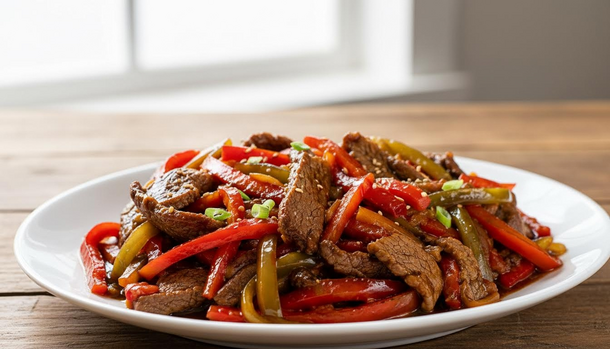 Bell Peppers and Soy Turn Beef Into a Color-Packed, Ultra-Juicy Crowd-Pleaser