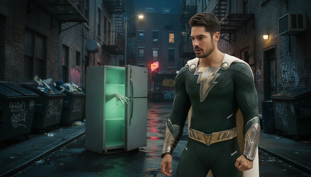 DC's Shazam Star Swaps Cape For Chills In Haunted Fridge Horror