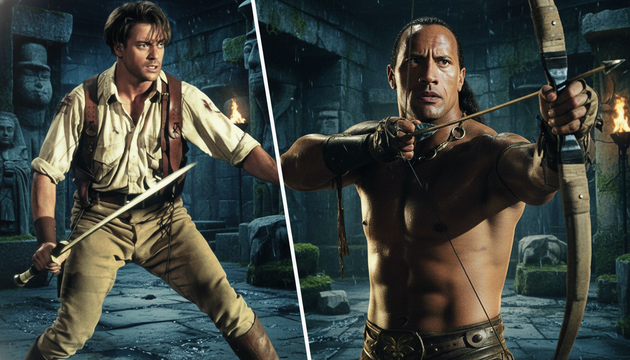 Dwayne Johnson and Brendan Fraser Reunite 24 Years After The Mummy Returns for a Can't-Miss Event