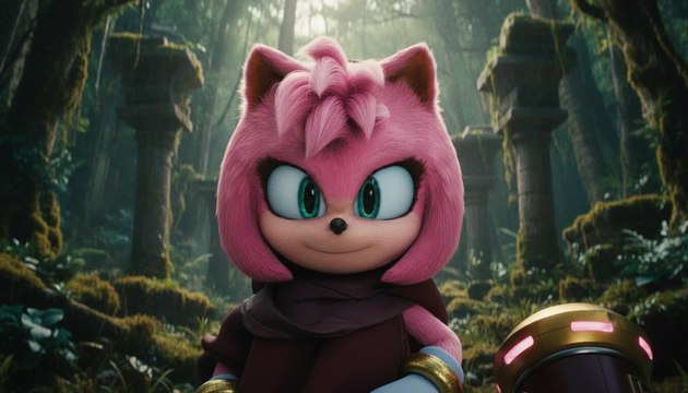 Kristen Bell Wields Amy Rose’s Giant Hammer in Sonic the Hedgehog 4