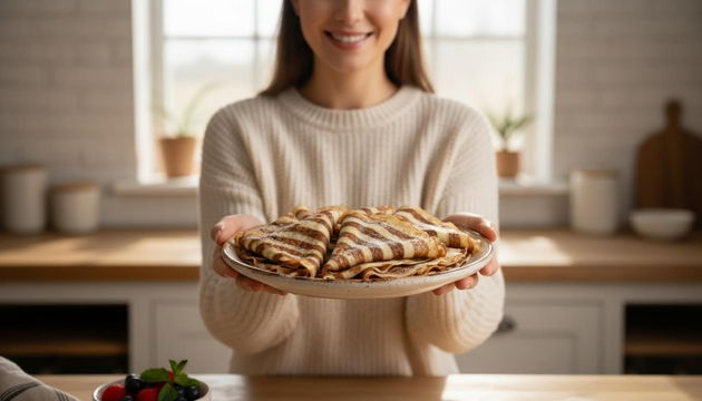 These Cafe-Style Striped Pancakes Look Gourmet but Take Almost No Effort