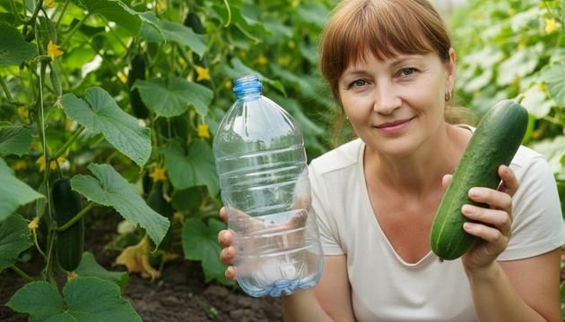 This Plastic Bottle Hack Stops Rot and Pests — And Delivers 8 Kilograms of Cucumbers Per Plant