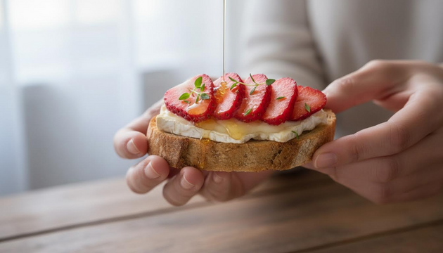 Meet Your New Party Trick: Brie and Strawberry Crostini in Minutes