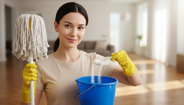This Two-Spoon Mop Trick Keeps Floors Gleaming and Dust at Bay for Weeks