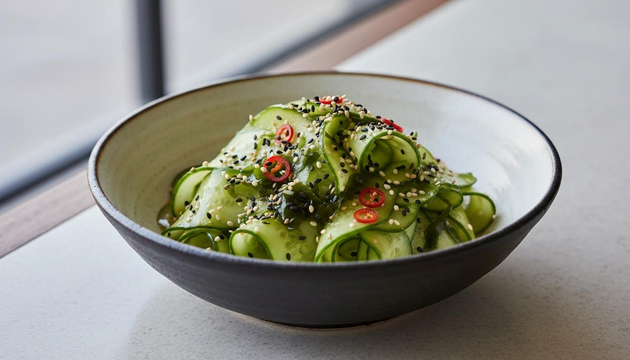 This Japanese Sunomono Turns Cucumbers Into a Showstopper With Rice Vinegar and Toasted Sesame