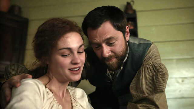 Outlander Stars Were Losing It Filming Season 7 Brianna & Roger Scene Outlander Stars Were Losing It Filming Season 7 Brianna & Roger Scene