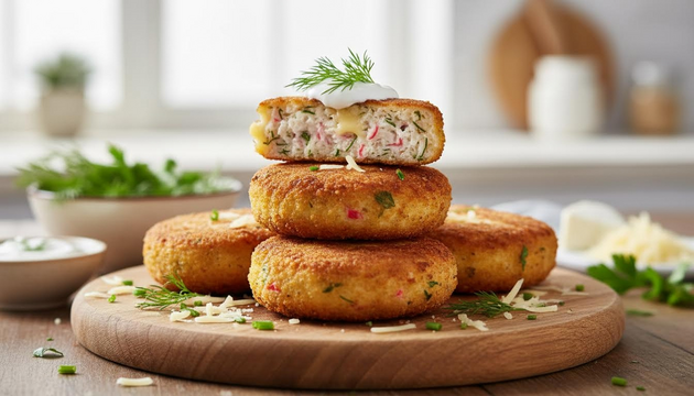 Forget Salads: Cheesy Herb Crab Stick Patties That Make Weight Loss Feel Easy