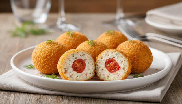 These Crispy Crab-Stick Bites Hide a Juicy Tomato Center — Your New Restaurant-Style Appetizer
