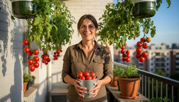 Hang Your Tomatoes to Save Your Back and Score Bucketfuls on Any Balcony