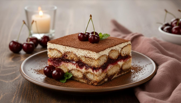 Cherry Tiramisu Gets a Juicy Upgrade—Elegant, Aromatic, and Surprisingly Easy