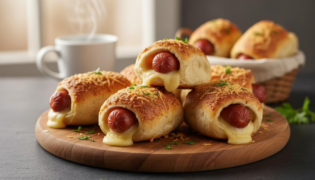 Turn Morning Into Cafe Time: Cheesy Sausage Roll-Ups in Crispy Bread, Ready in 15 Minutes