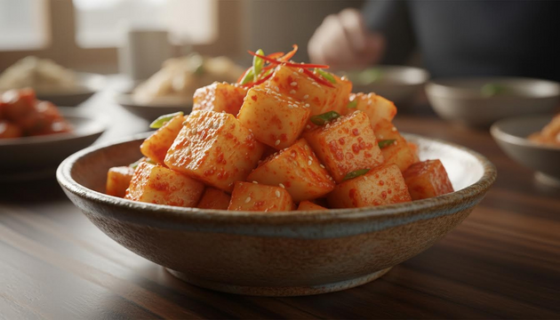 Crisp, Fiery Daikon Kimchi That Steals the Show at Any Gathering