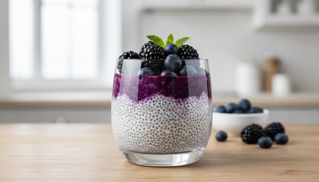 Make This Blackberry-Blueberry Chia Pudding Tonight—Your Body Will Thank You