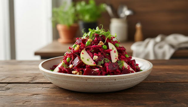 You’ll Never Miss the Potatoes: This Apple-Studded Beet Salad With Nuts and Garlic Is Fresh and Filling