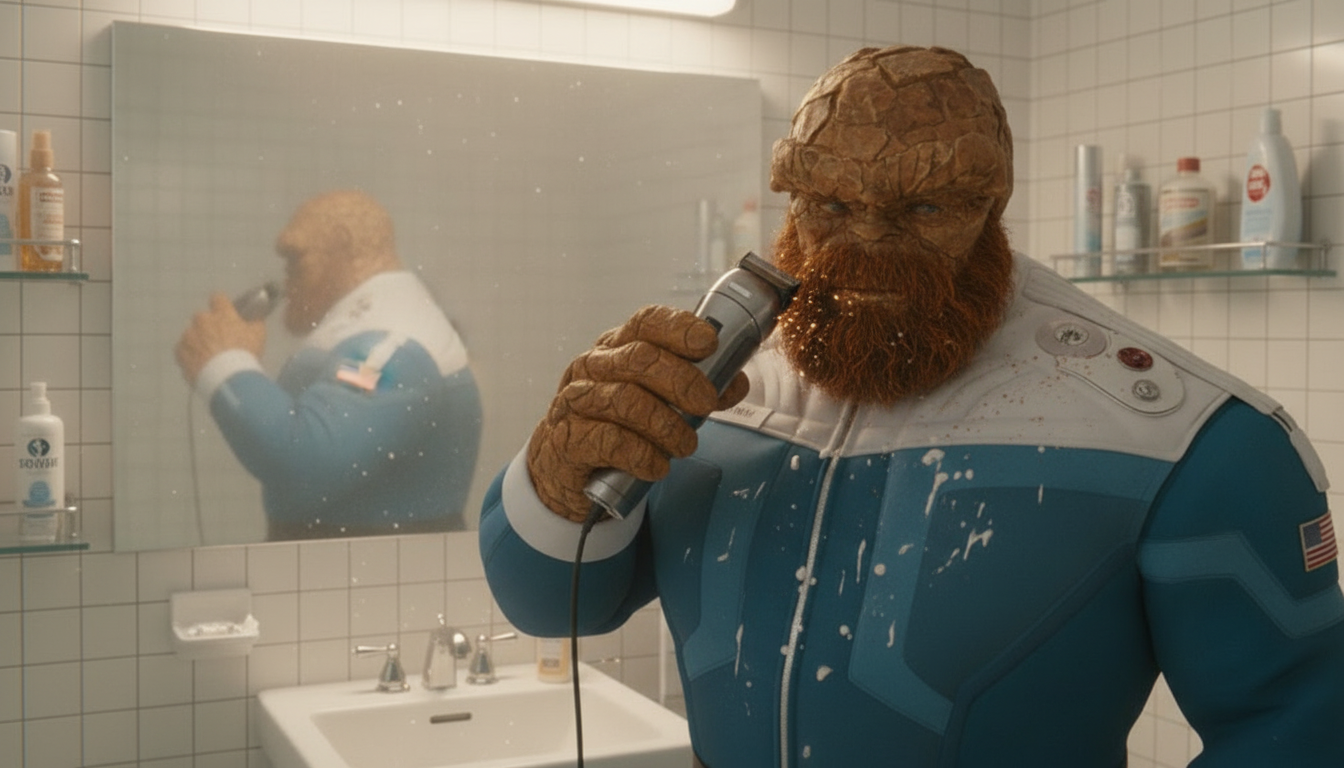 Watch The Thing Shave His Beard in a Wild Fantastic Four Day Deleted Scene