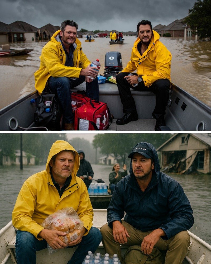 Texas Flood "Rescue" Photos of Blake Shelton Are AI-Generated Fakes - image 1