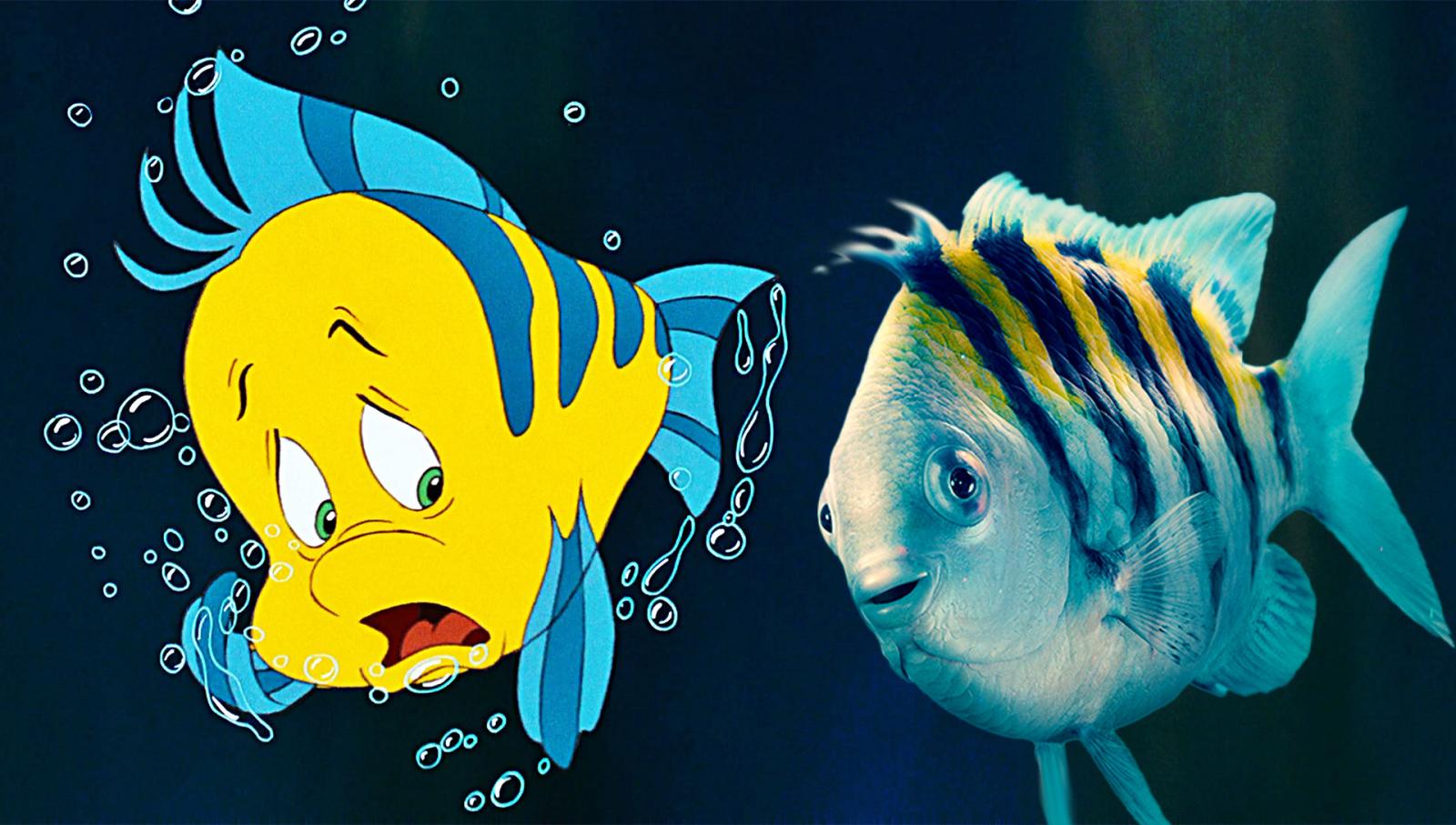 New Little Mermaid Remake Posters Reveal Unsettling Look at Flounder - image 1