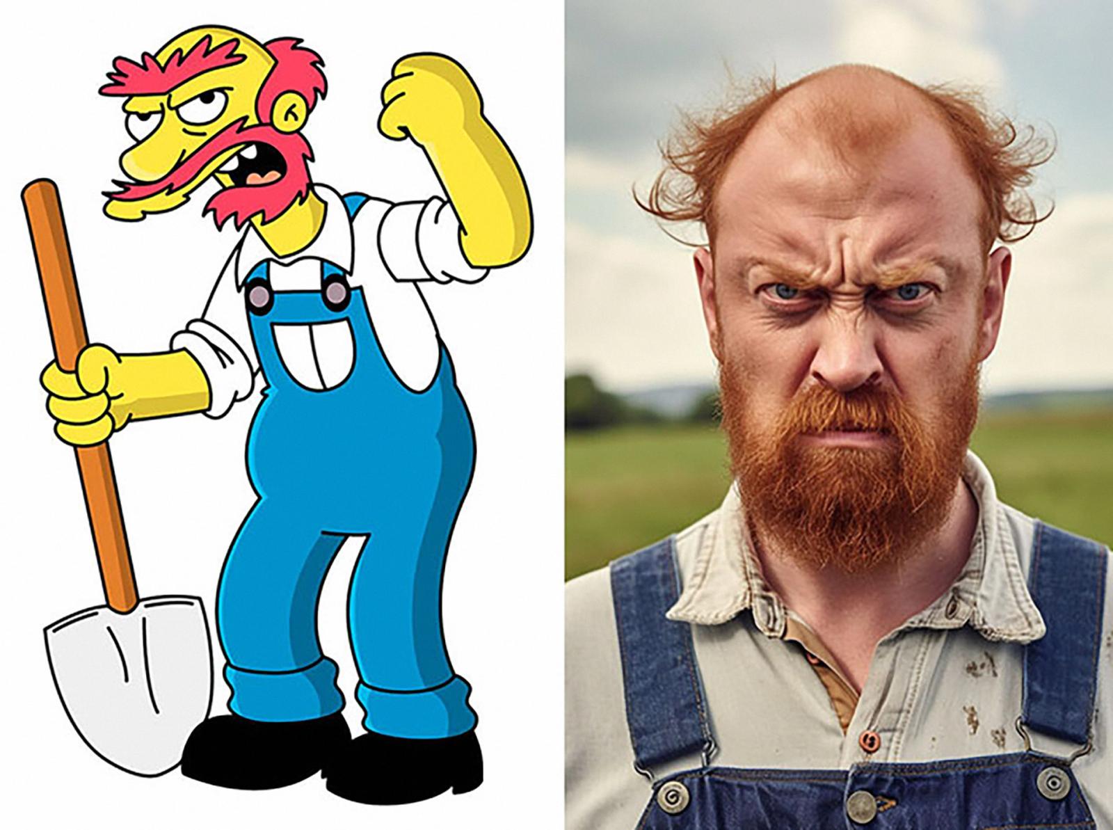 AI Transforms 12 Simpsons Characters into Real-Life Counterparts - image 2